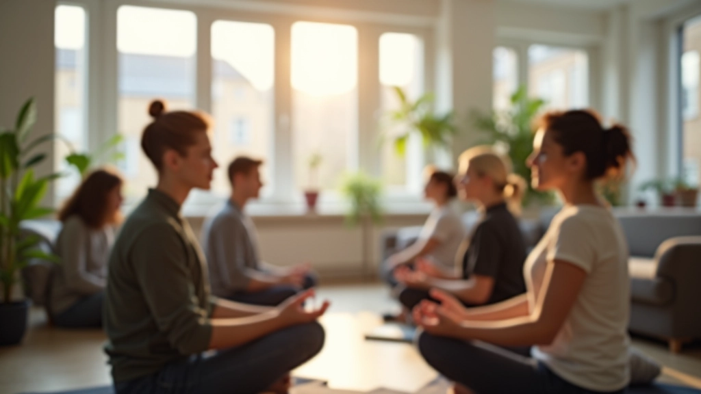 Séance de respiration consciente en petit groupe